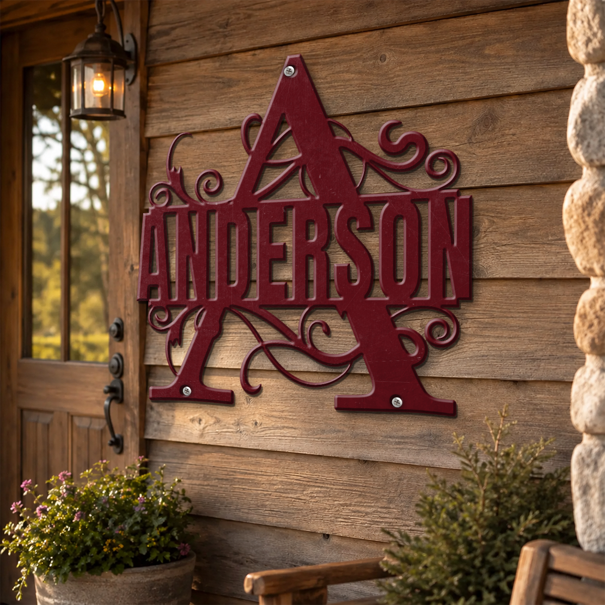 Monogram, Custom Name, Family Name, Gift For Family | Personalized Metal Sign