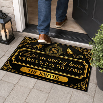 Faith Over Our Home, Christian Gift For Family | Personalized Doormat