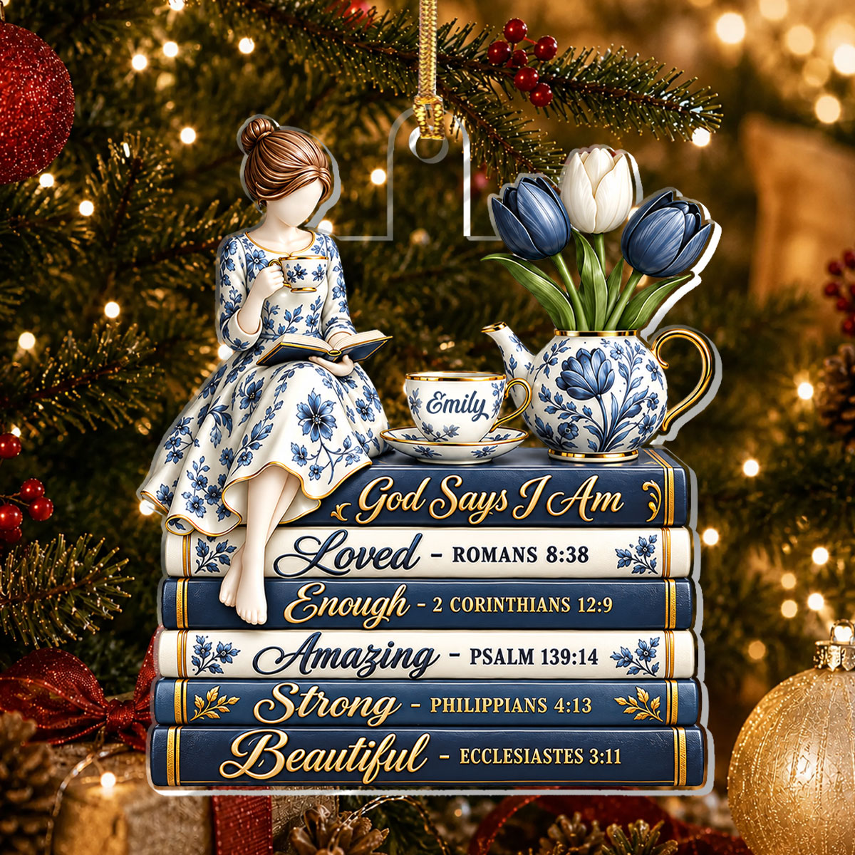 God Says I Am, Gift For Women | Personalized 1-Layer Acrylic Ornament
