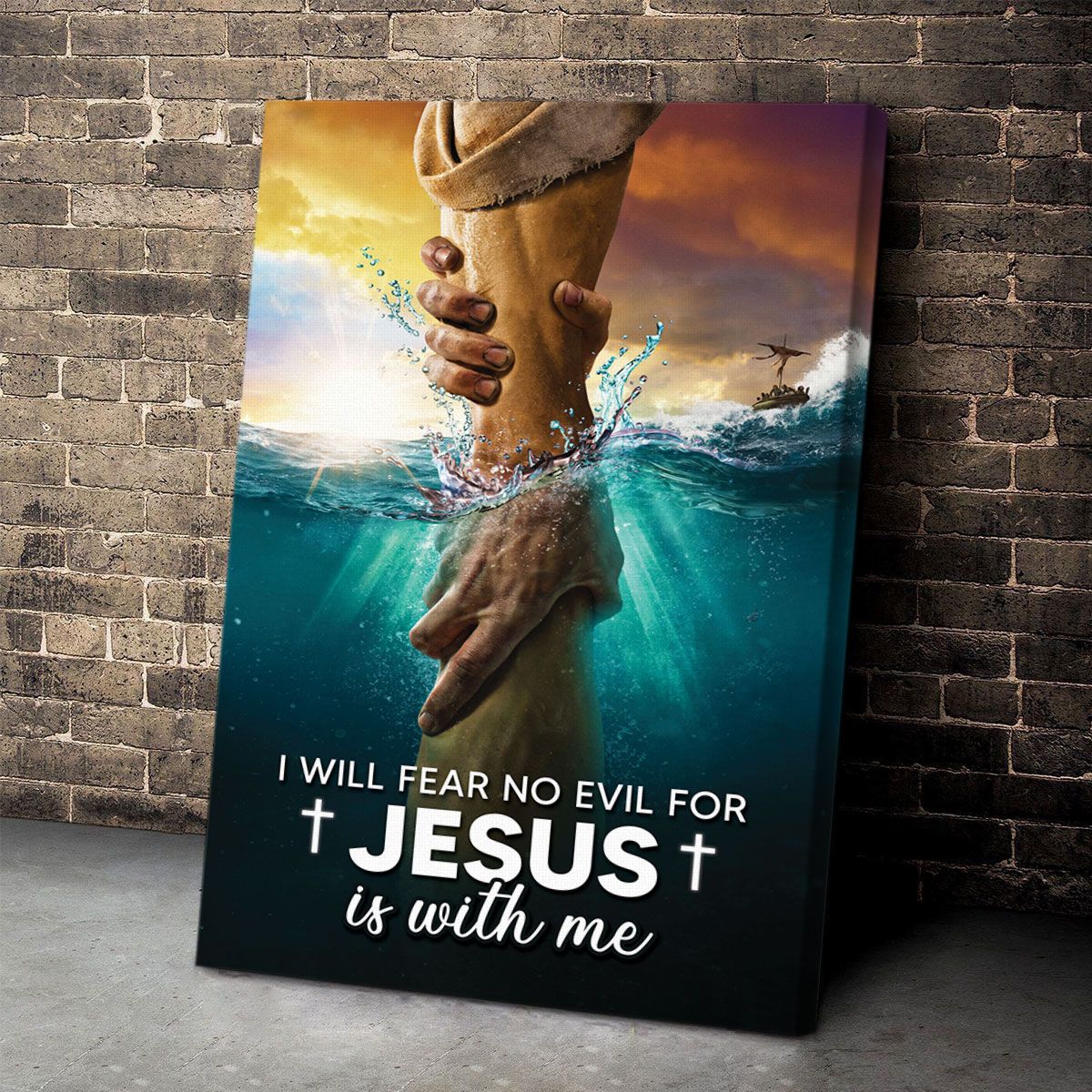 Jesus Is With Me - Personalized Canvas