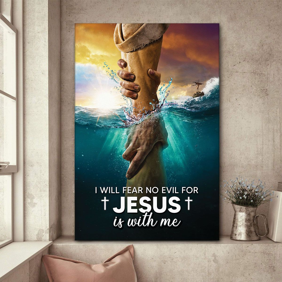 Jesus Is With Me - Personalized Canvas