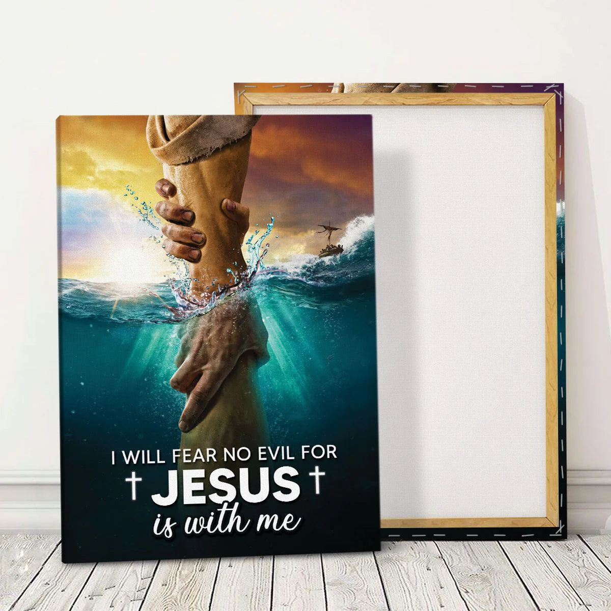 Jesus Is With Me - Personalized Canvas