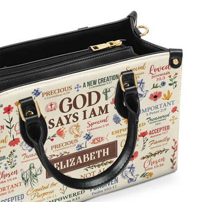 What God Says About You | Personalized Leather Handbag