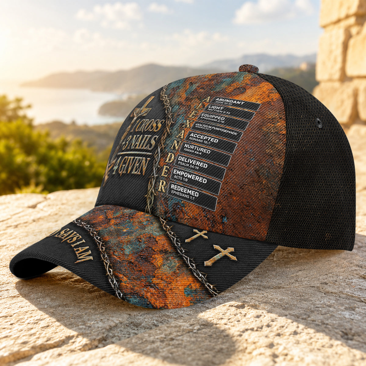 1 Cross 3 Nails 4 Given, Gift For Him | Personalized Classic Cap