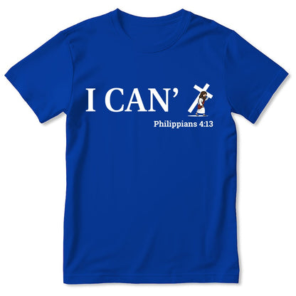 Through Christ I Can, Gift For Family | 2D Unisex T-shirt