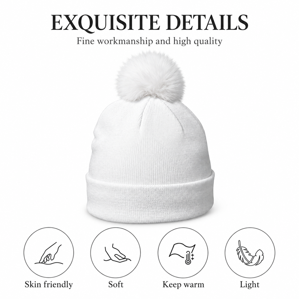 God Says I Am, Christian Gifts | Personalized Bobble Beanie Hat