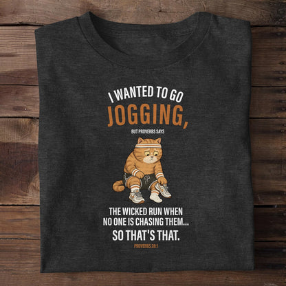 The Wicked Run When No One Is Chasing Them — Proverbs 28:1, Christian Gift | 2D Unisex T-shirt