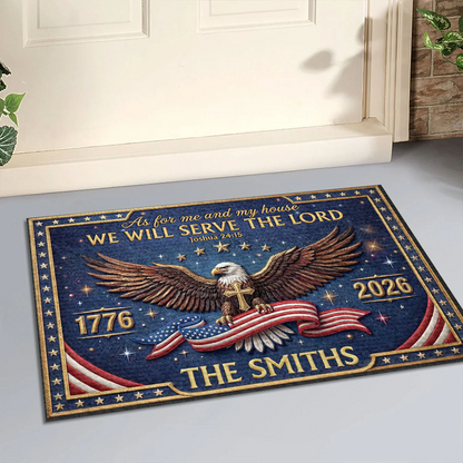 Chosen To Serve Him - Personalized Doormat