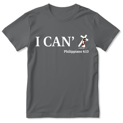 Through Christ I Can, Gift For Family | 2D Unisex T-shirt