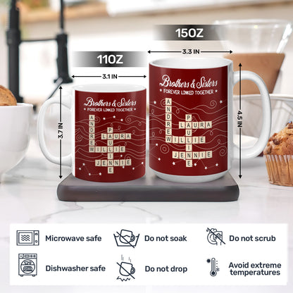 Forever Linked Together, Personalized Gift For Loved One | Personalized Ceramic Coffee Mug