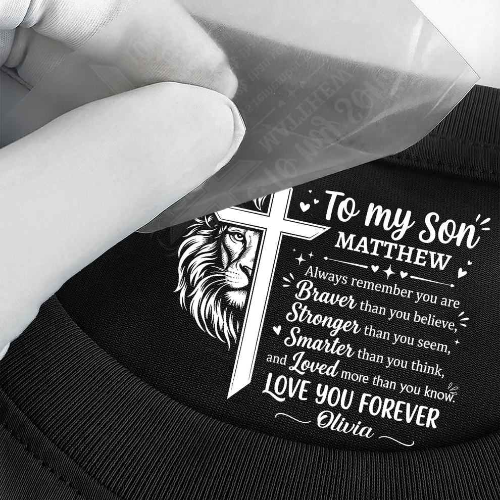 To My Son Always Remember You Are , Gift For Son | Personalized Shirt With Design Inner Neck
