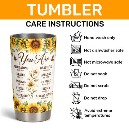You Are Beautiful, Gift For Mom | Personalized Stainless Steel Tumbler