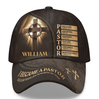 I Became A Pastor | Personalized Classic Cap