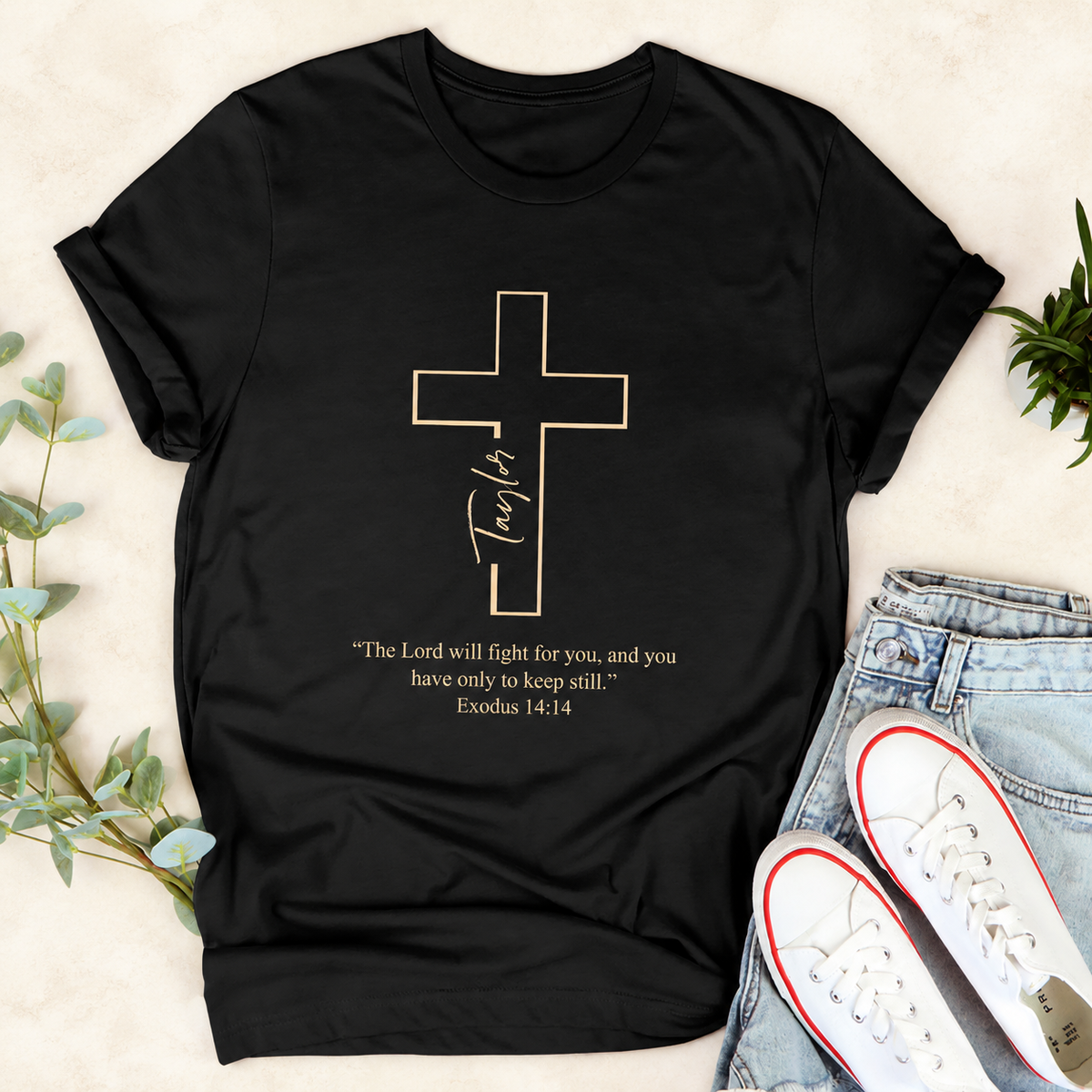 The Lord Will Fight For You, Gift For Self | Personalized 2D Unisex T-shirt