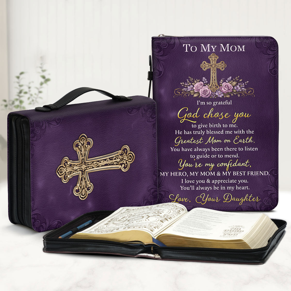 To My Mom | Personalized Bible Cover