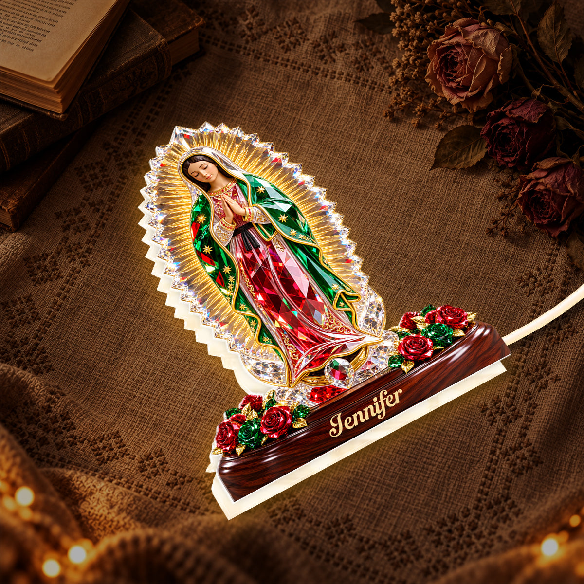Our Lady Of Guadalupe, Gift For Her - Personalized Light Box