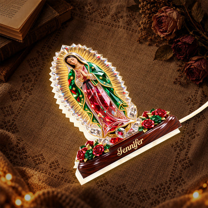 Our Lady Of Guadalupe, Gift For Her - Personalized Light Box