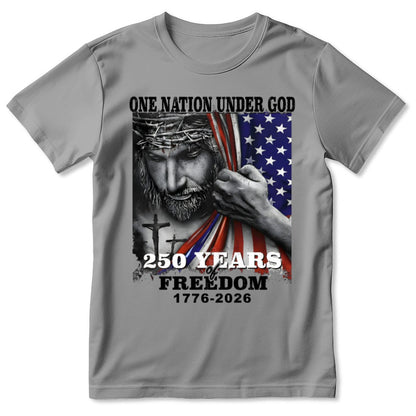 One Nation Under God, Patriotic Christian | 2D Unisex T-shirt
