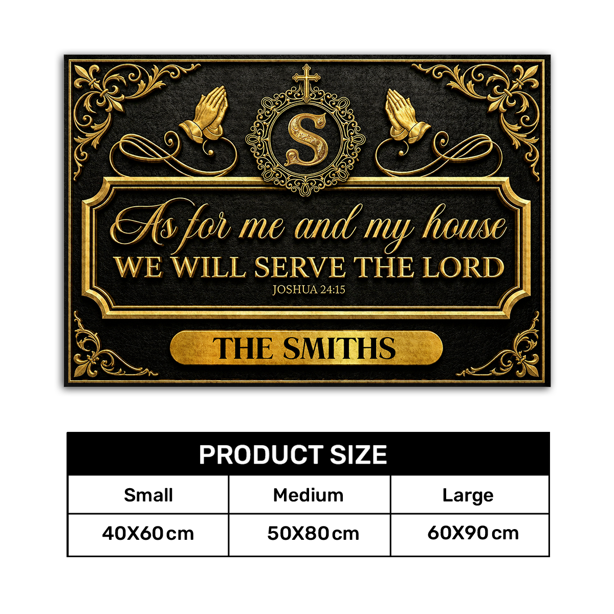 Faith Over Our Home, Christian Gift For Family | Personalized Doormat