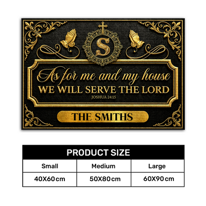 Faith Over Our Home, Christian Gift For Family | Personalized Doormat