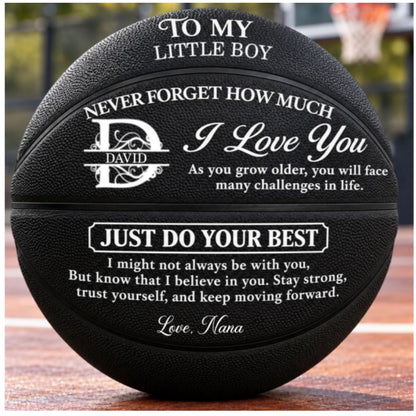 To My Grandkids Never Forget How Much I Love You, Gift For Grandkids | Personalized Basketball