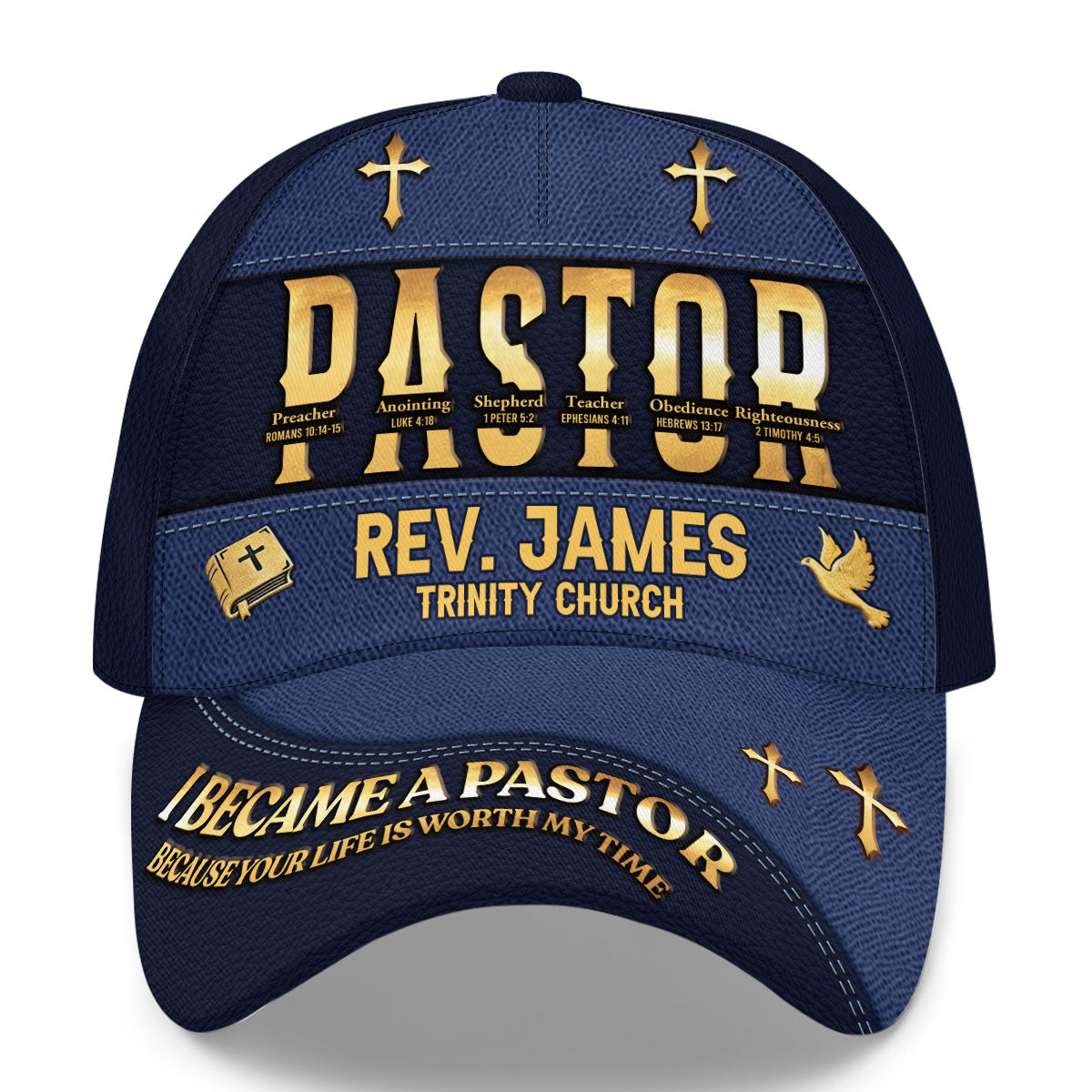 I Became A Pastor | Personalized Classic Cap