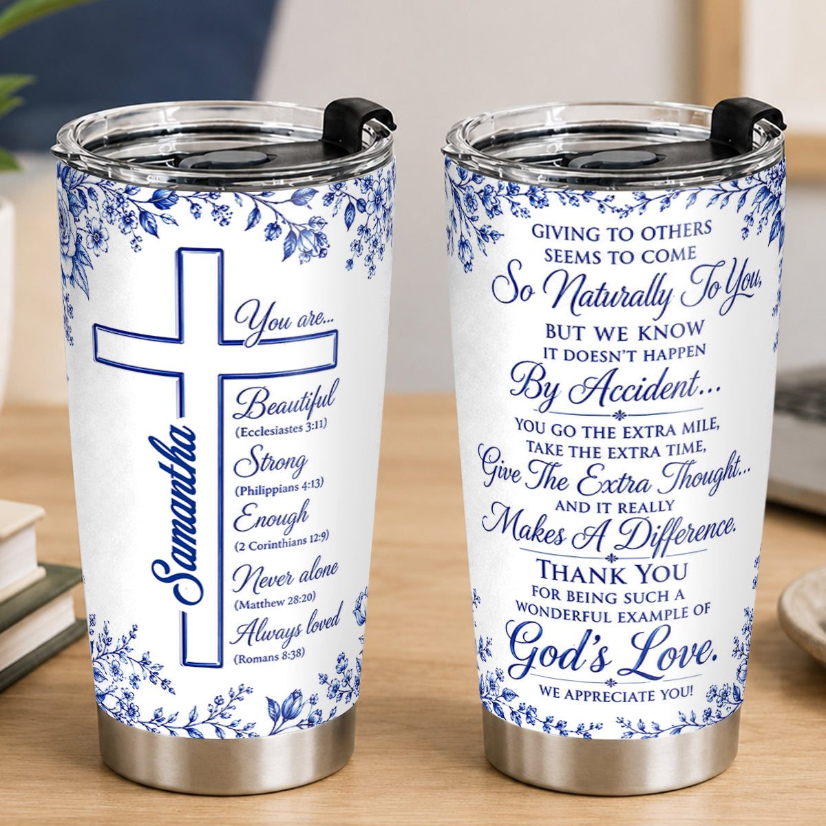 To Our Pastor's Wife, Gift For Pastor's Wife | Personalized Stainless Steel Tumbler