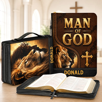 Man Of God, Gift For Men | Personalized Bible Cover 