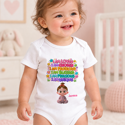 I am Loved, Gift For Baby | Personalized Custom Baby Onesie