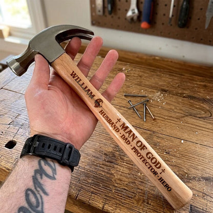 Man Of God - Personalized Wooden Hammer