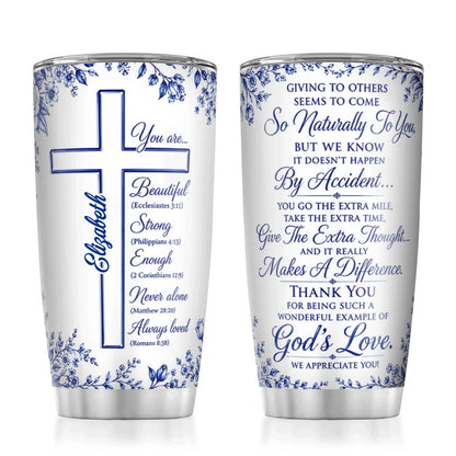 To Our Pastor's Wife, Gift For Pastor's Wife | Personalized Stainless Steel Tumbler