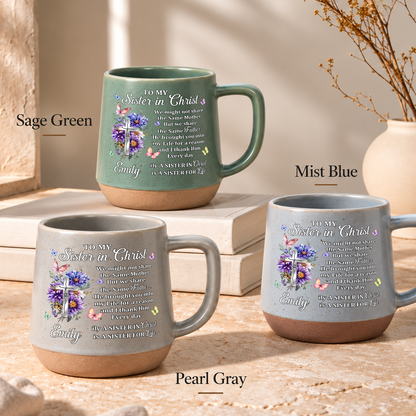To My Sister In Christ, Gift For Sister | Personaliezd 12OZ Conical Coffee Mug