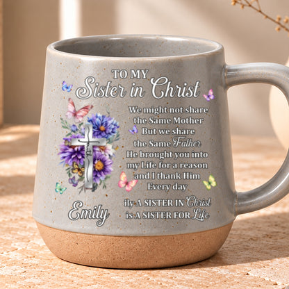 To My Sister In Christ, Gift For Sister | Personaliezd 12OZ Conical Coffee Mug