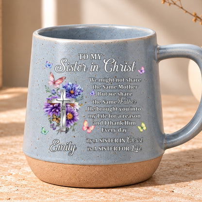 To My Sister In Christ, Gift For Sister | Personaliezd 12OZ Conical Coffee Mug