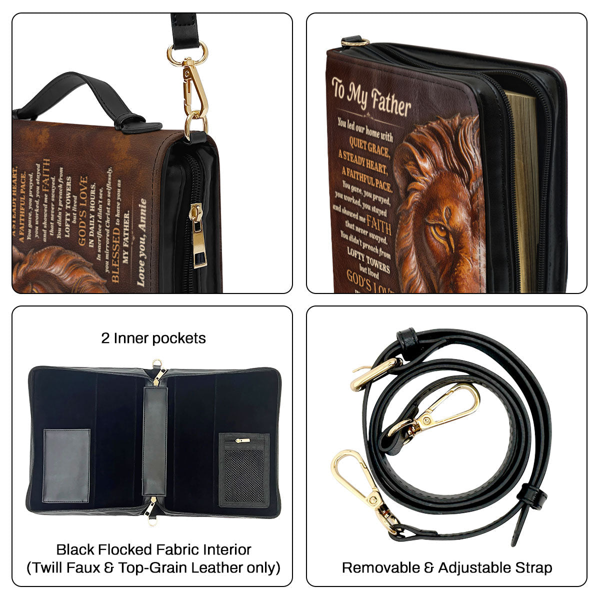 To My Father | Personalized Bible Cover