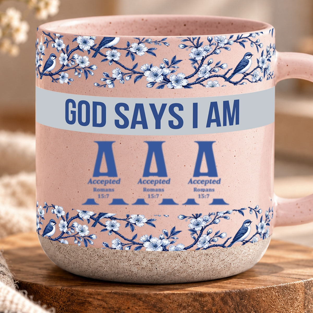 God Says I Am, Personalized Gift For Loved One | Personalized Pottery Mug