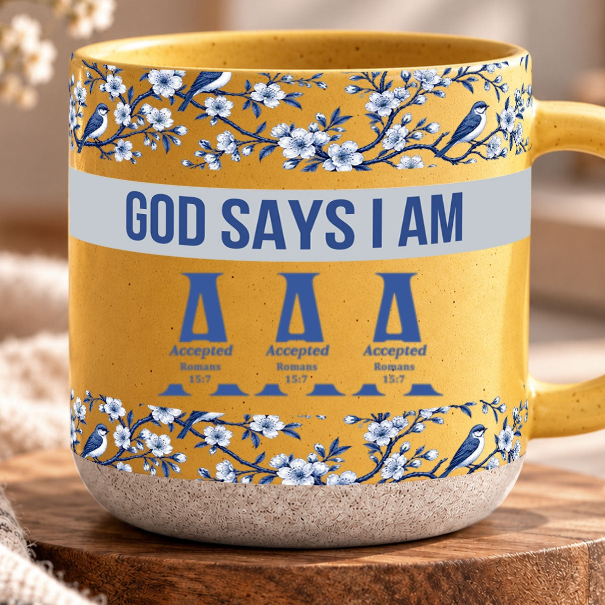 God Says I Am, Personalized Gift For Loved One | Personalized Pottery Mug