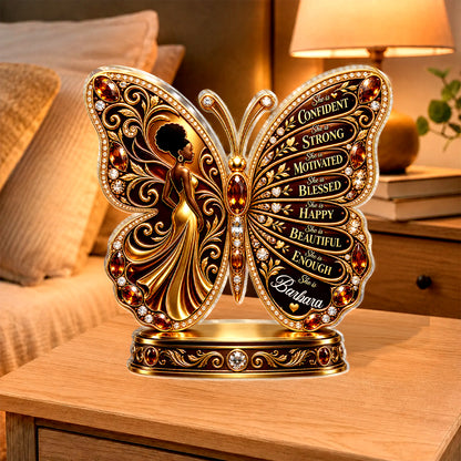 She Is Blessed, Gift For Her | Personalized Custom Shaped Acrylic Plaque
