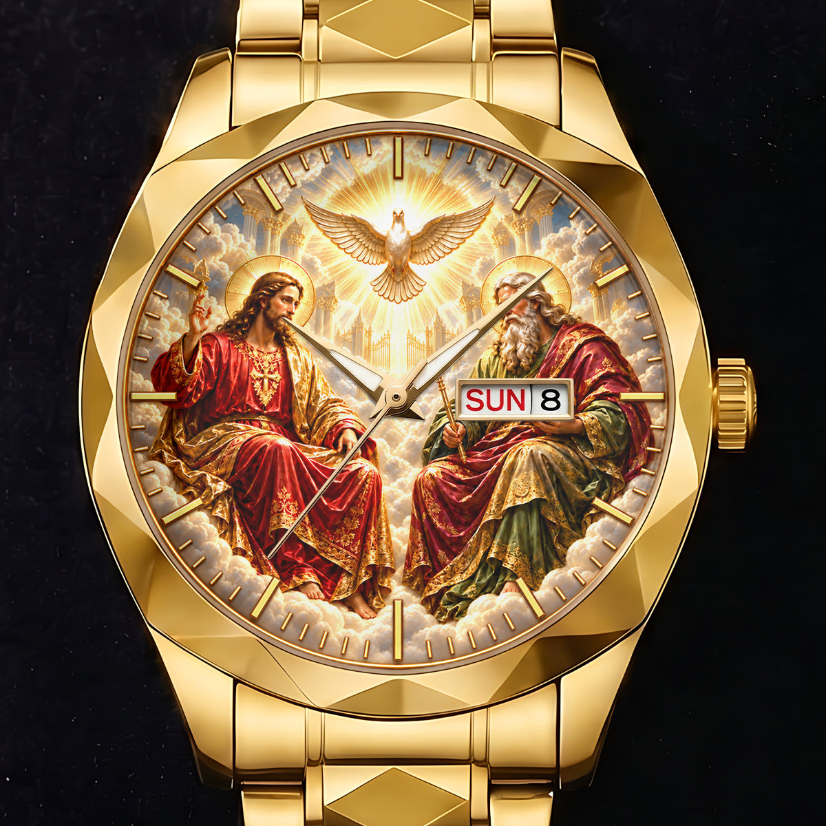 Divine Glory Of The Holy Trinity, Gift For Men - Men's Wrist Watch