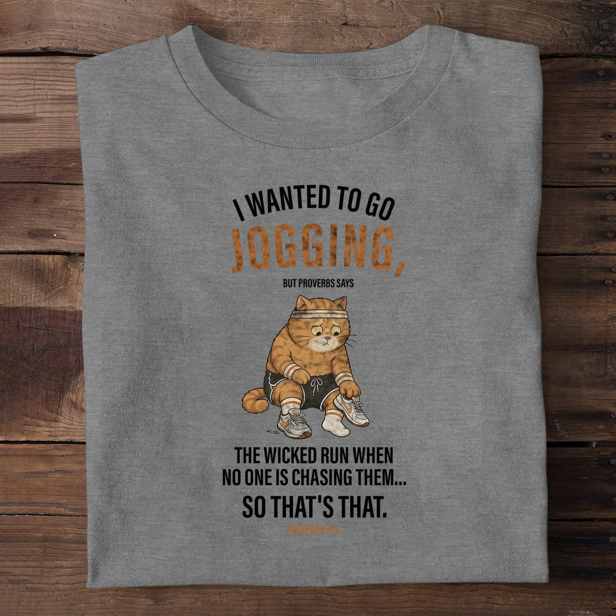 The Wicked Run When No One Is Chasing Them — Proverbs 28:1, Christian Gift | 2D Unisex T-shirt