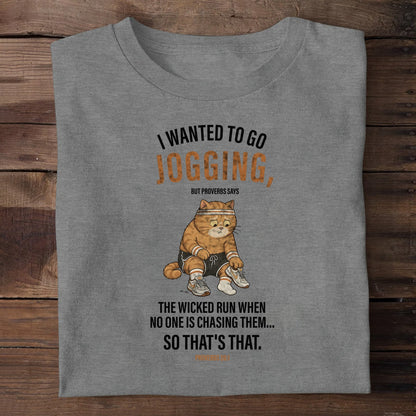 The Wicked Run When No One Is Chasing Them — Proverbs 28:1, Christian Gift | 2D Unisex T-shirt