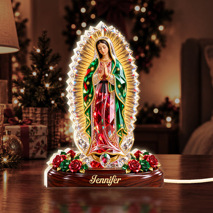 Our Lady Of Guadalupe, Gift For Her - Personalized Light Box