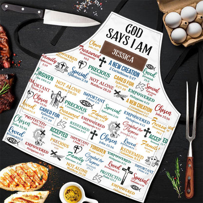 What God Says About You, Gift of Truth | Personalized Apron With Pocket