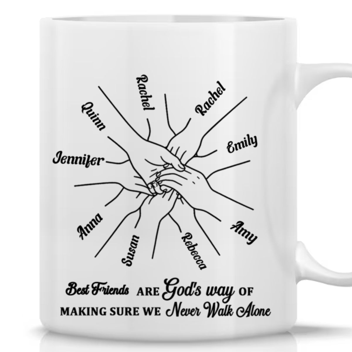 Sisters Are God's Way, Gift For Sister In Christ | Personalized Ceramic Coffee Mug