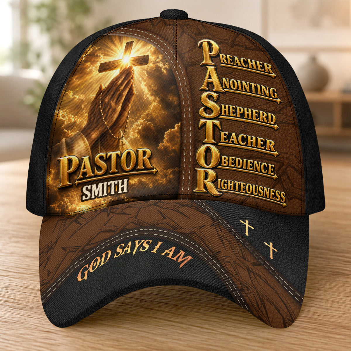 The Shepherd, Gift For Pastor | Personalized Classic Cap