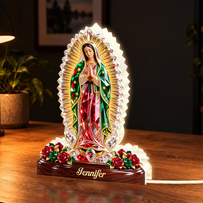 Our Lady Of Guadalupe, Gift For Her - Personalized Light Box