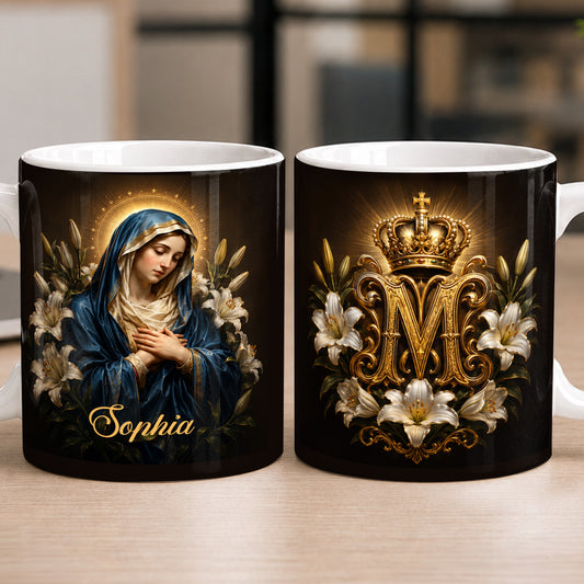 Mary’s Radiant Crown, Gift For Women | Personalized Ceramic Coffee Mug