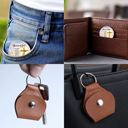 Stronger Because Of God, Gift For Loved One | Personalized Pocket Hug