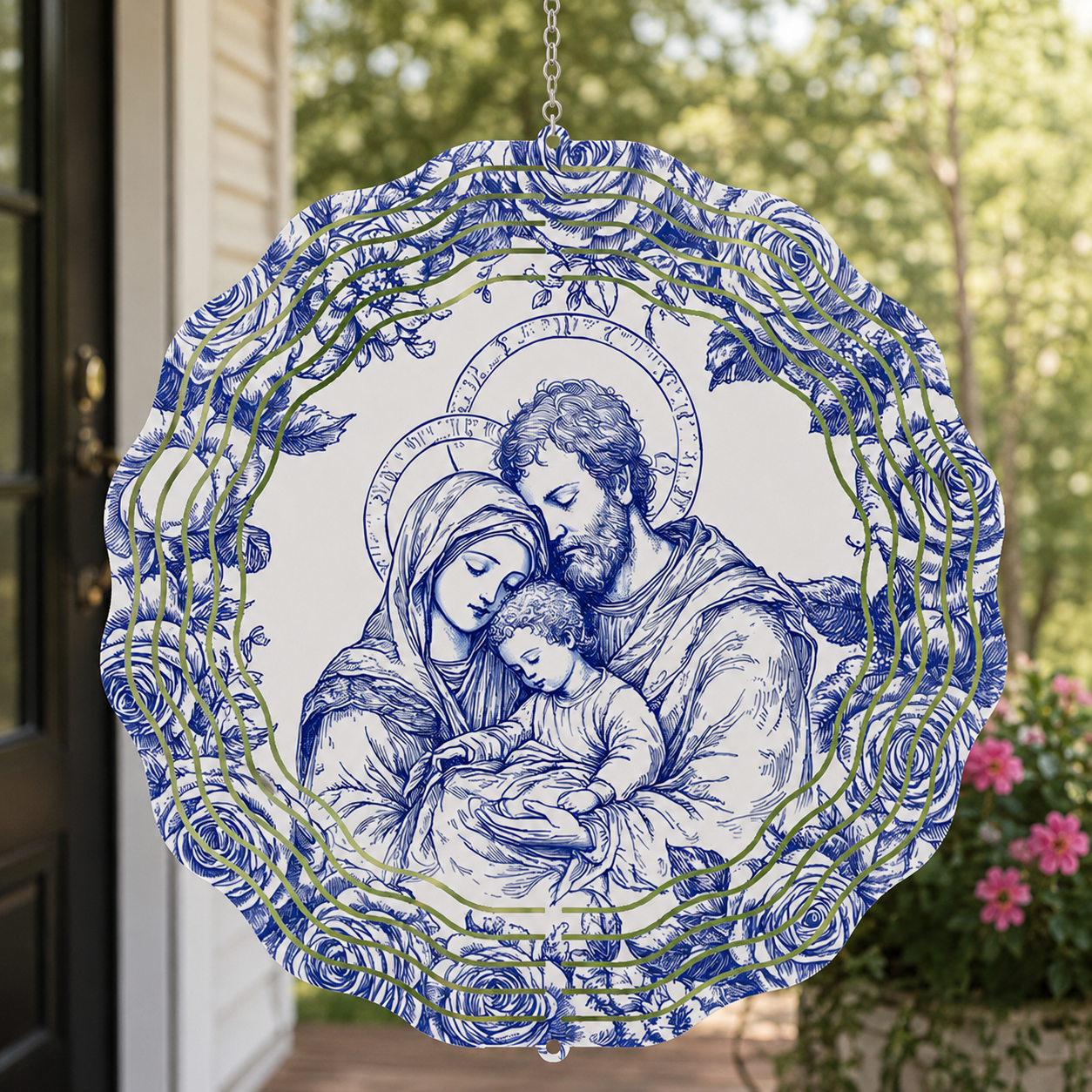 Holy Family Grace, Catholic Gift | Wind Spinner