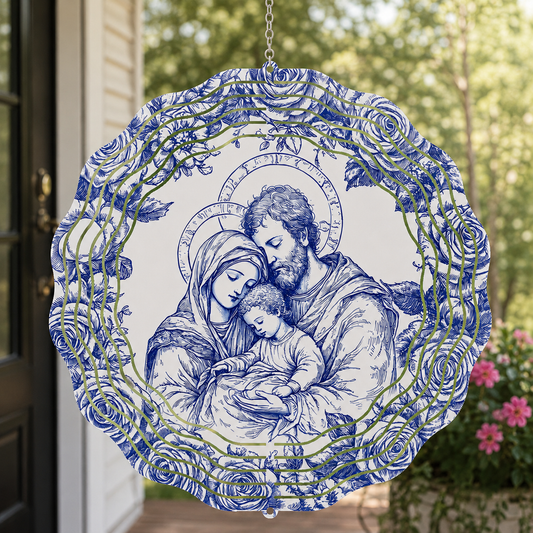 Holy Family Grace, Catholic Gift | Wind Spinner
